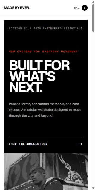 Commerce Starter on mobile